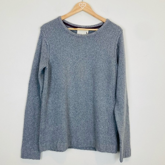 Rag & bone cotton angora blend grey slightly textured sweater. Size Large. - Picture 1 of 5